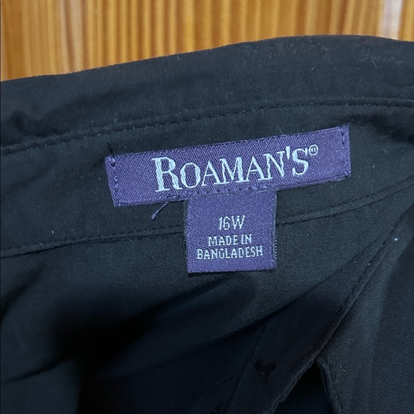 Roaman's Black Blouse - Picture 2 of 2